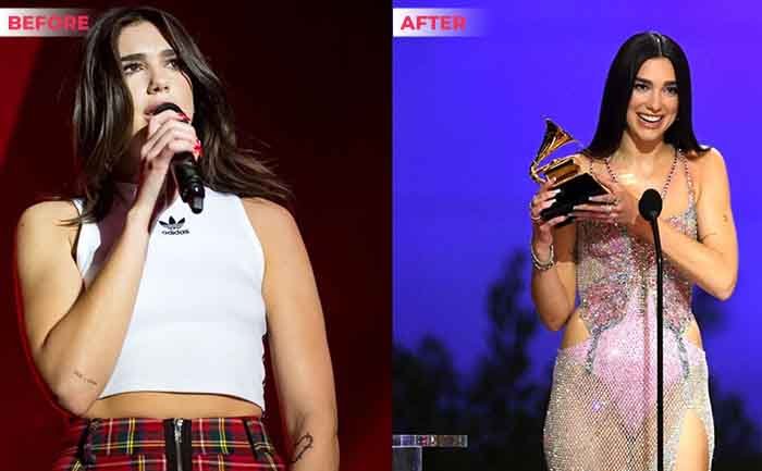 Dua lipa weight loss before after