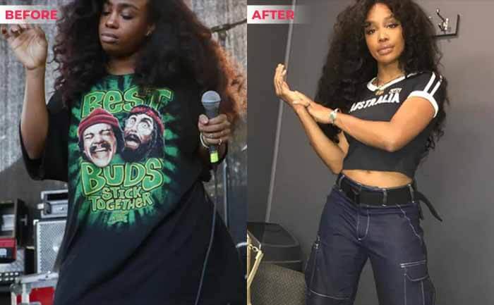 SZA before after