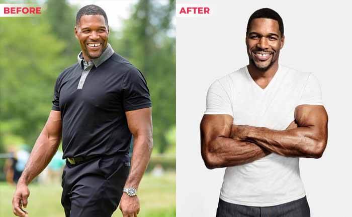 michael strahan weight loss before after