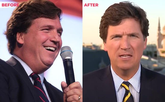 Tucker Carlson weight loss before and after