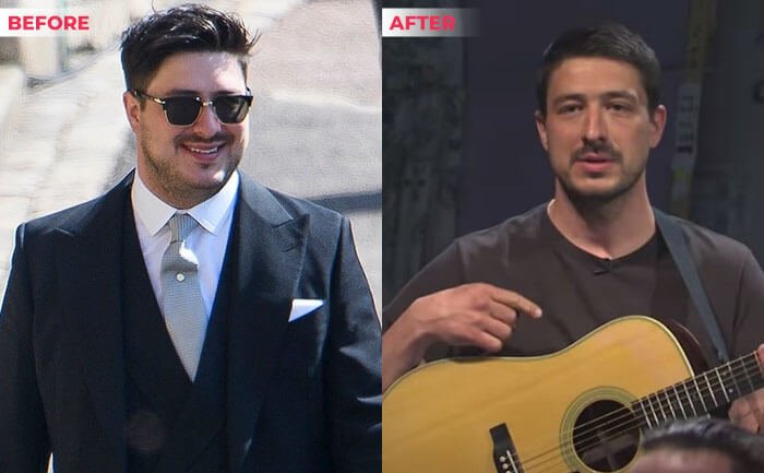 marcus mumford weight loss before and after