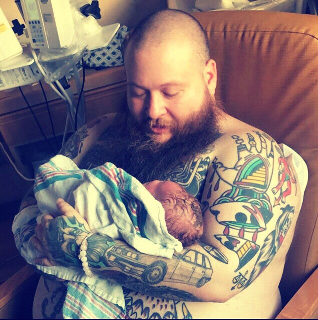 Action Bronson with his son 