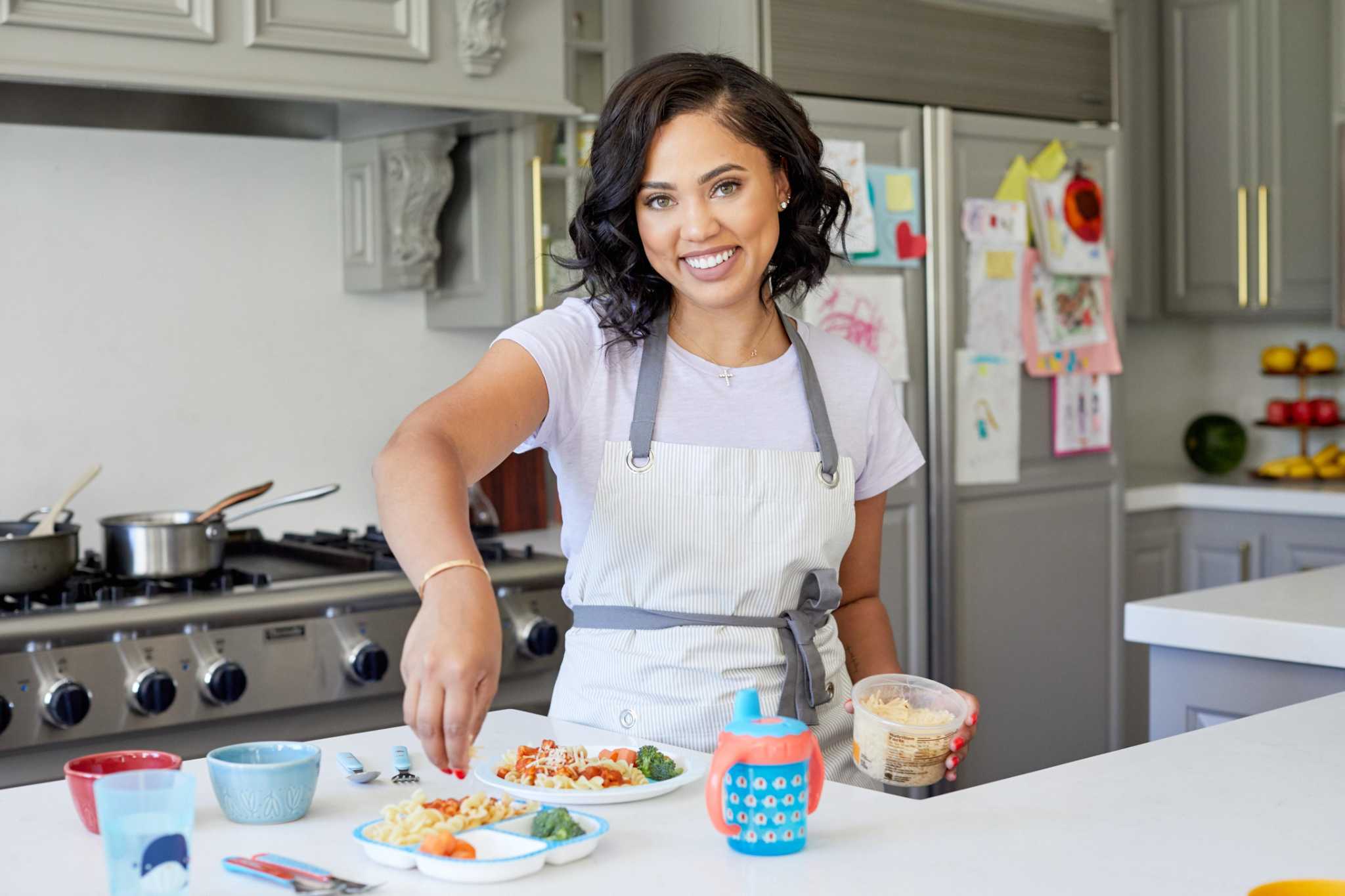 Ayesha Curry in a cooking show