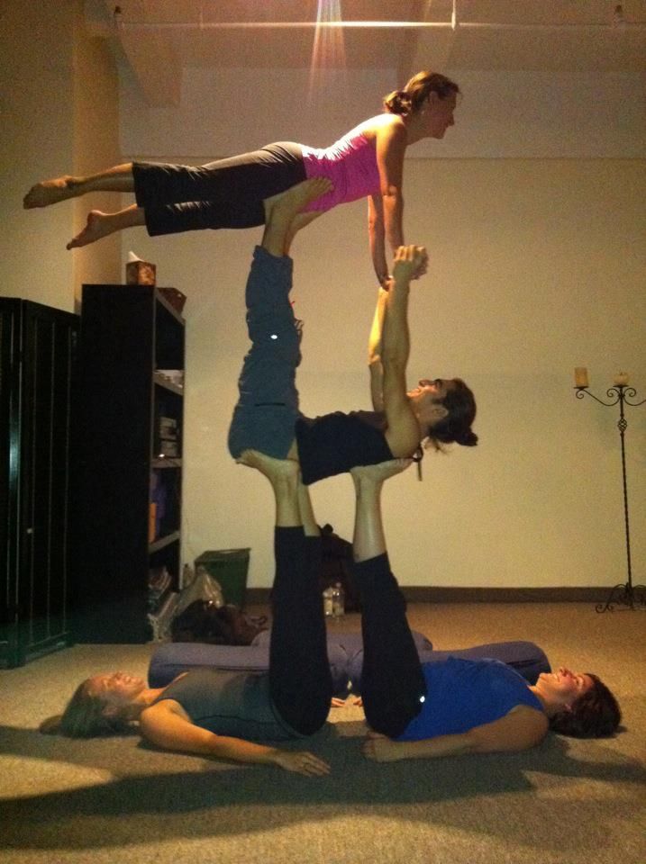 3-level Acro Yoga Pose