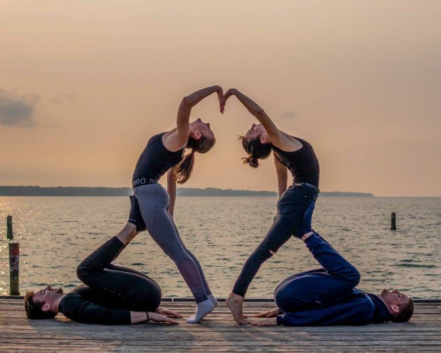 Cool 4 Person Yoga Pose